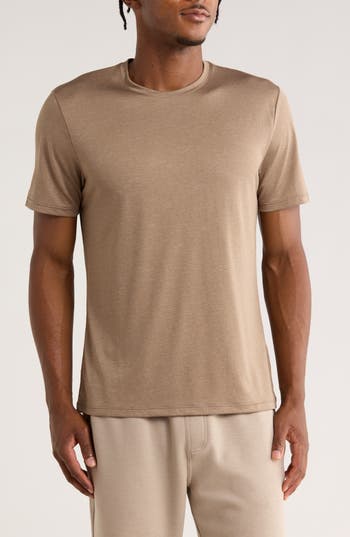 Z By Zella Sprint Crewneck T-shirt In Brown