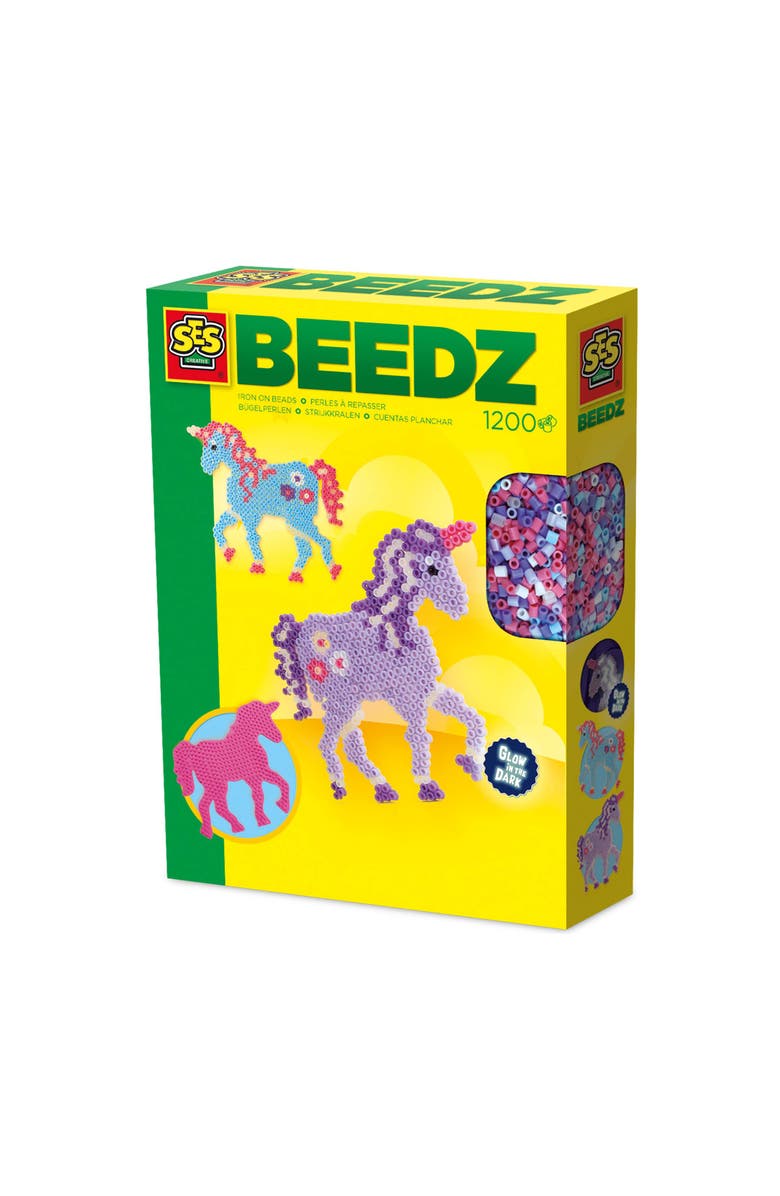 SES Creative Beedz Fantasy Horses, 1200 Fusible Iron On Beads, Kids 5+, Main, color, Multicolored