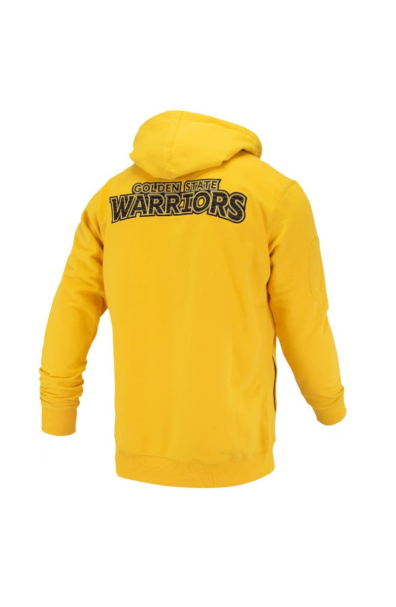 FISLL Unisex FISLL Gold Golden State Warriors Logoman Shadow Collection Pullover Hoodie, Alternate, color, Gold