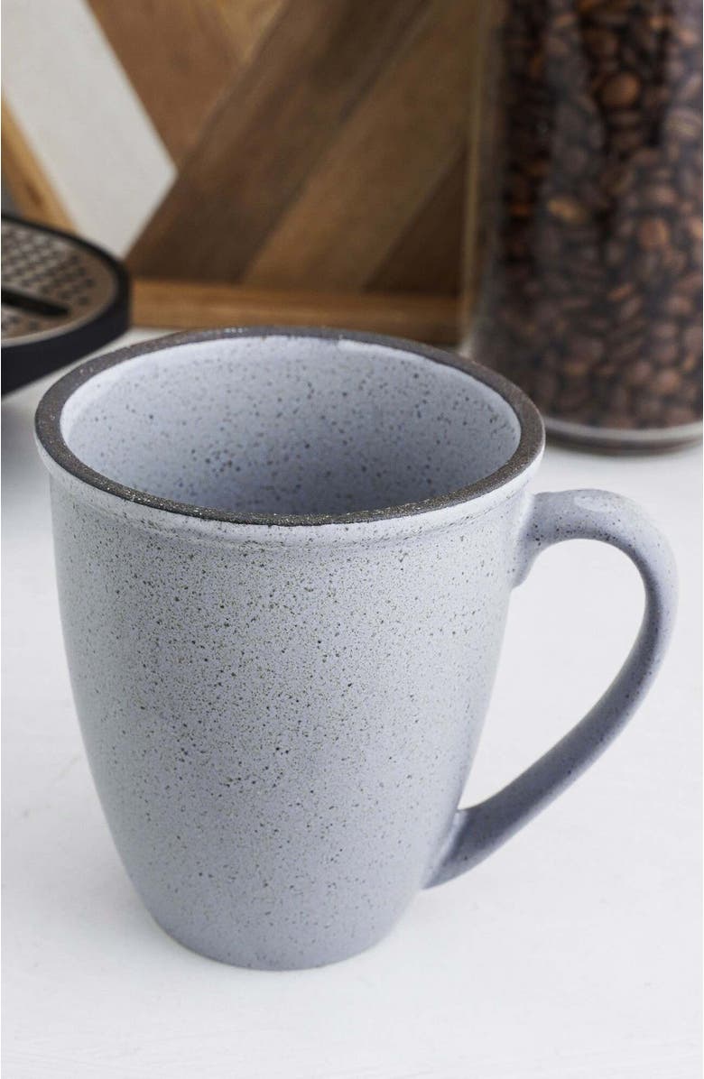Stone Lain Tina Stoneware 4-Piece Mug Set, Alternate, color, Blue And Gray