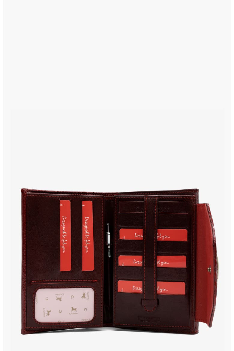 Grace Wallet 205, Alternate, color, Red / White