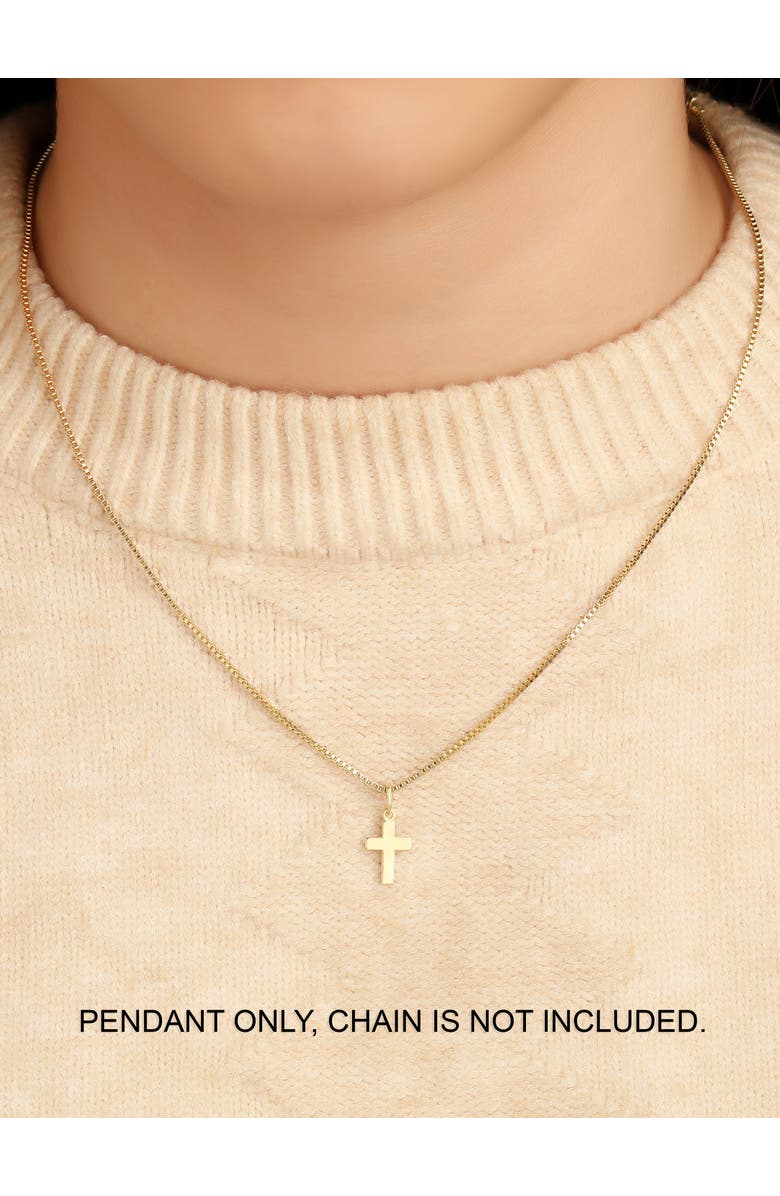 DEVATA Cross Pendant in 14K Gold, Alternate, color, Yellow Gold