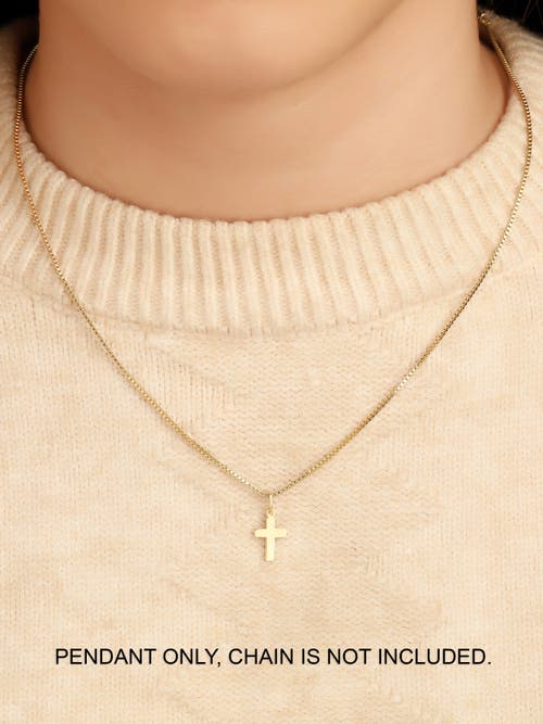 Devata Cross Pendant In Gold