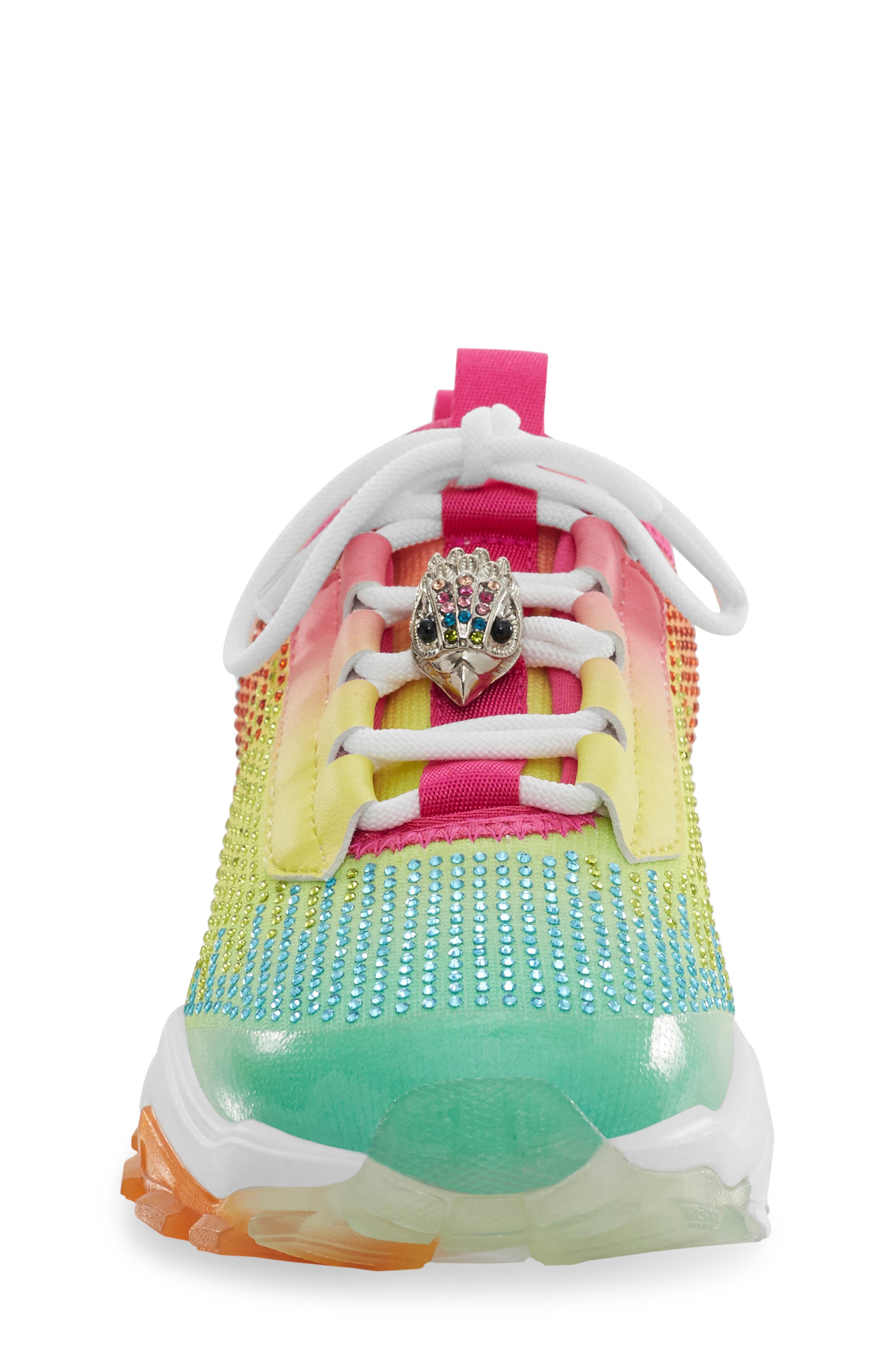 Kurt Geiger London Kids' Mini Lettie Crystal Sneaker, Alternate, color, 