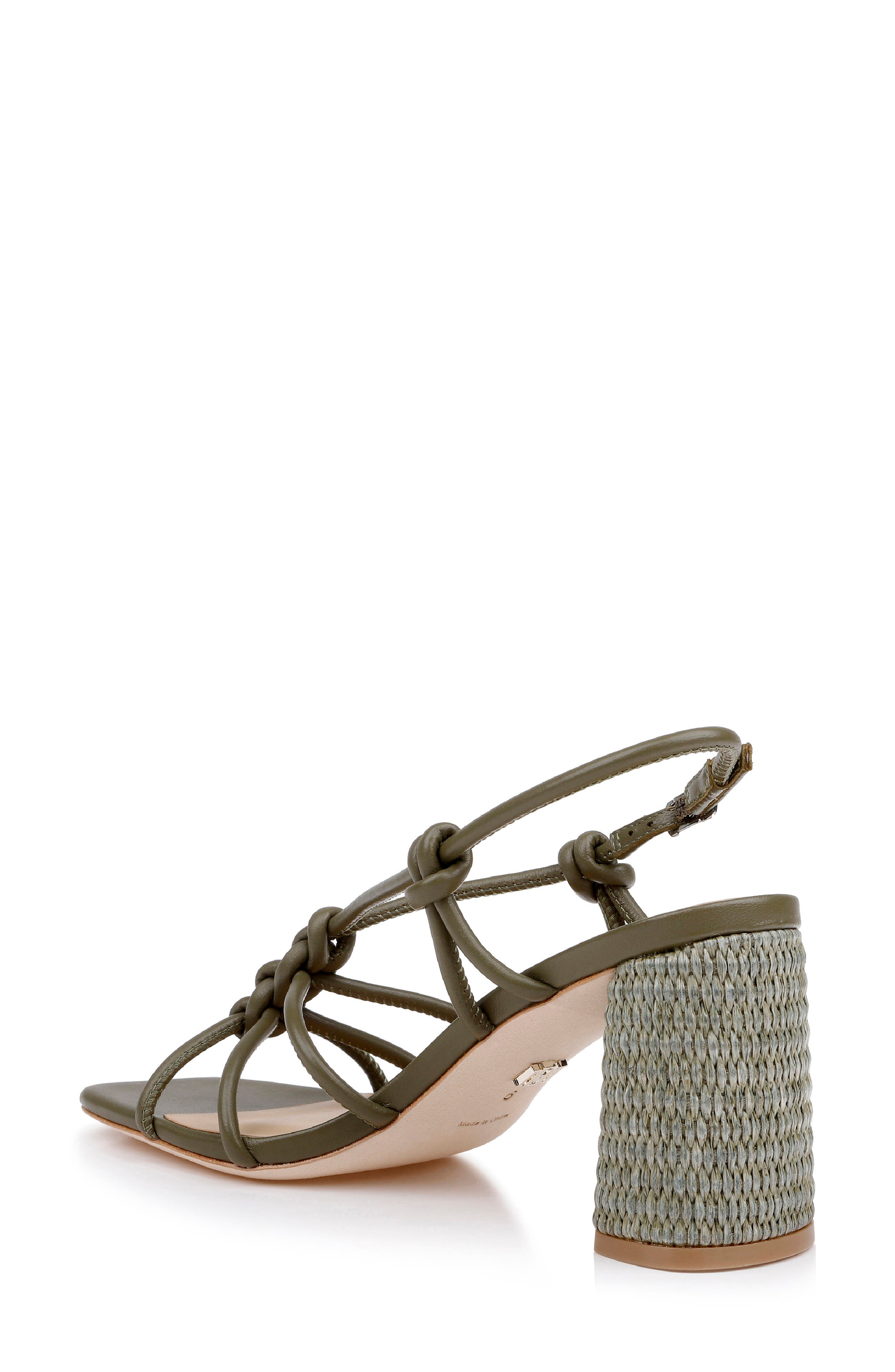 Xiara Slingback Sandal, Alternate, color, OLIVE LEATHER
