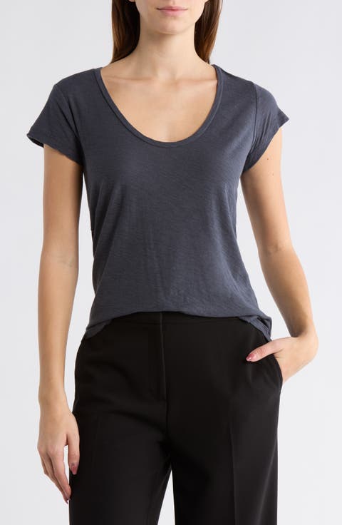 Deep V-Neck T-Shirt