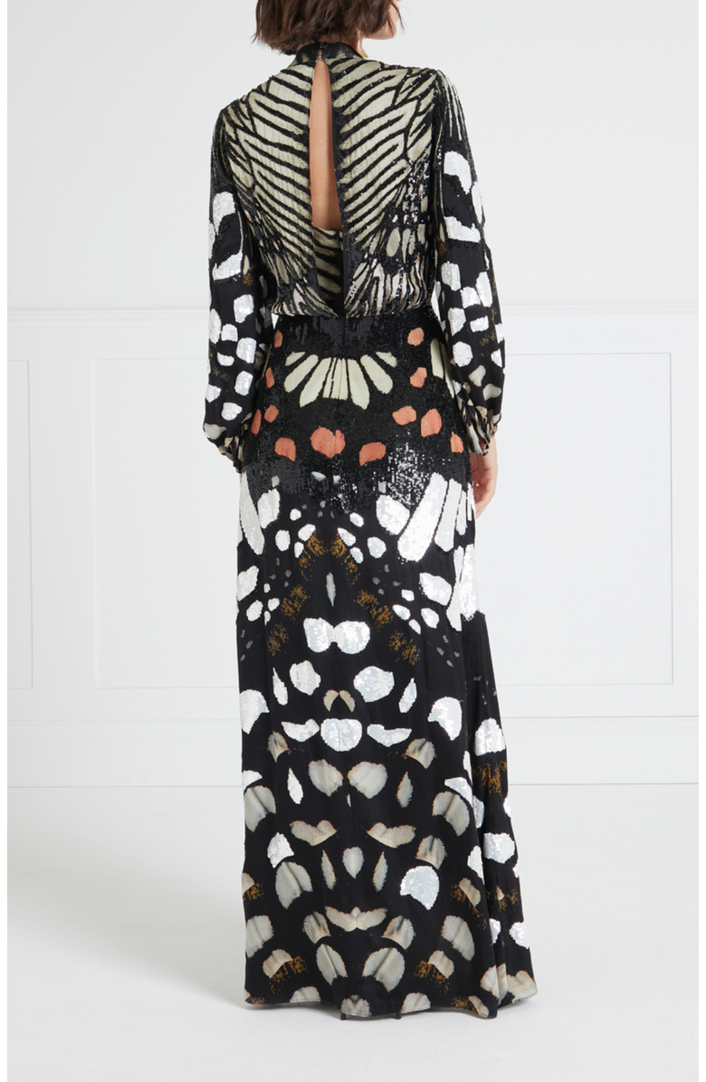 Temperley London Emperor Gown, Alternate, color, Black