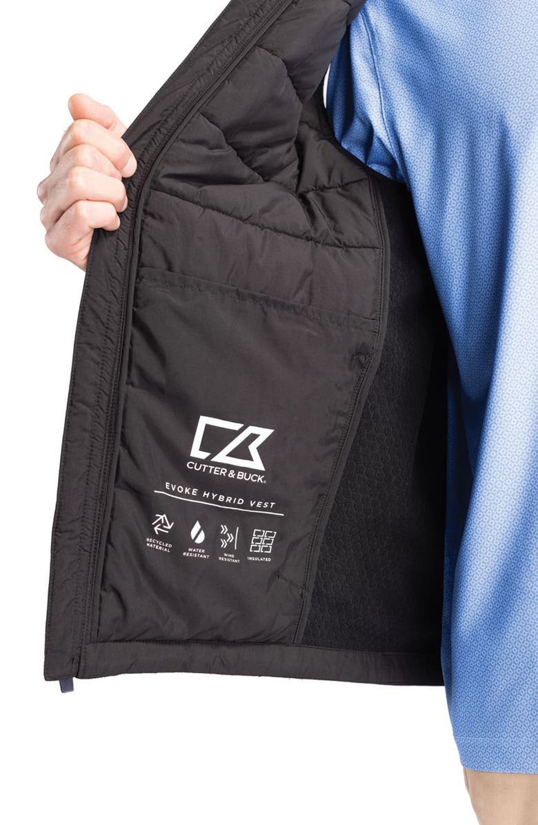 Cutter & Buck Evoke Hybrid Softshell Vest, Alternate, color, Black