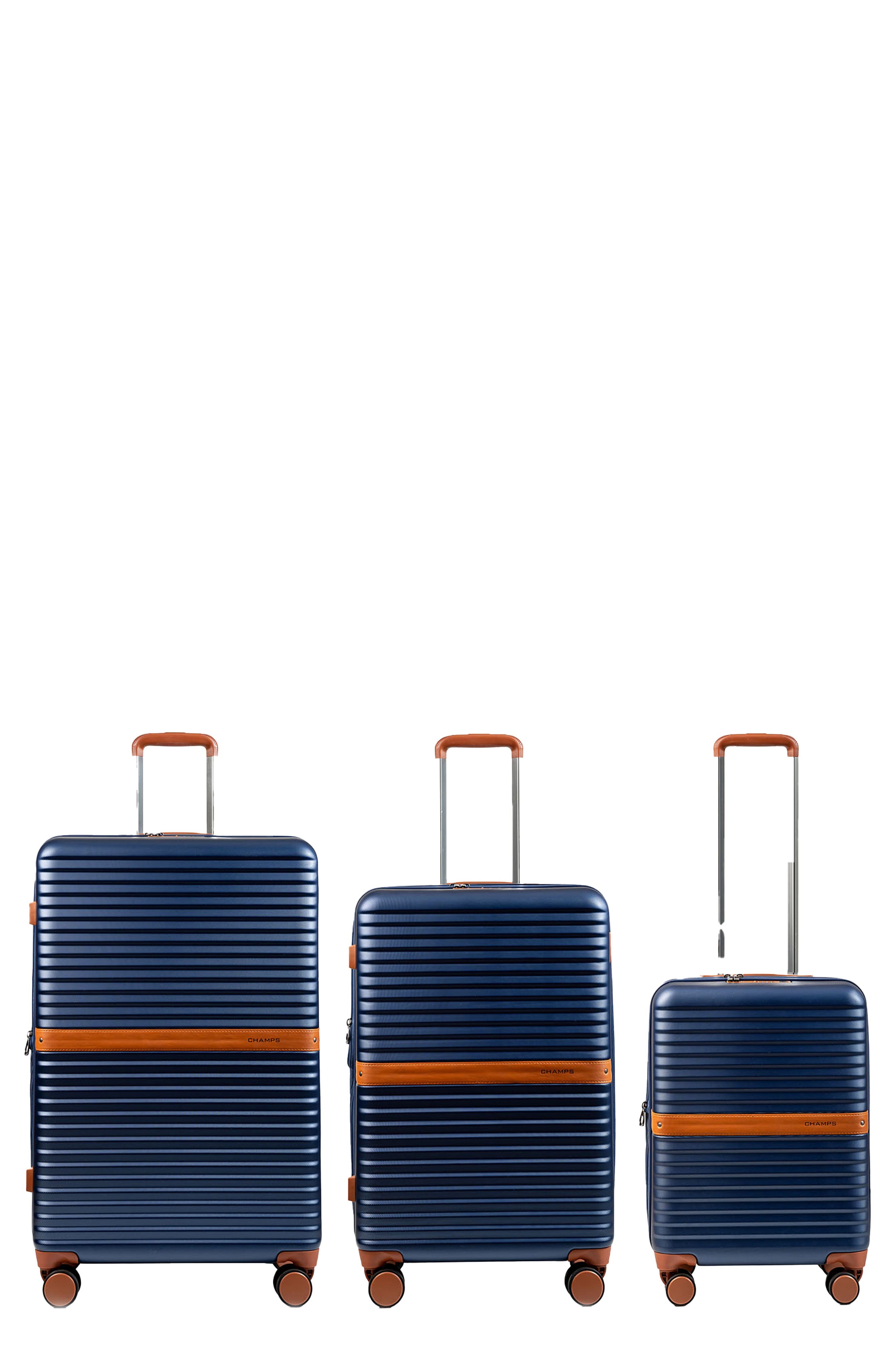 CHAMPS Vintage II 3-Piece Wheeled Luggage Set, Main, color, 