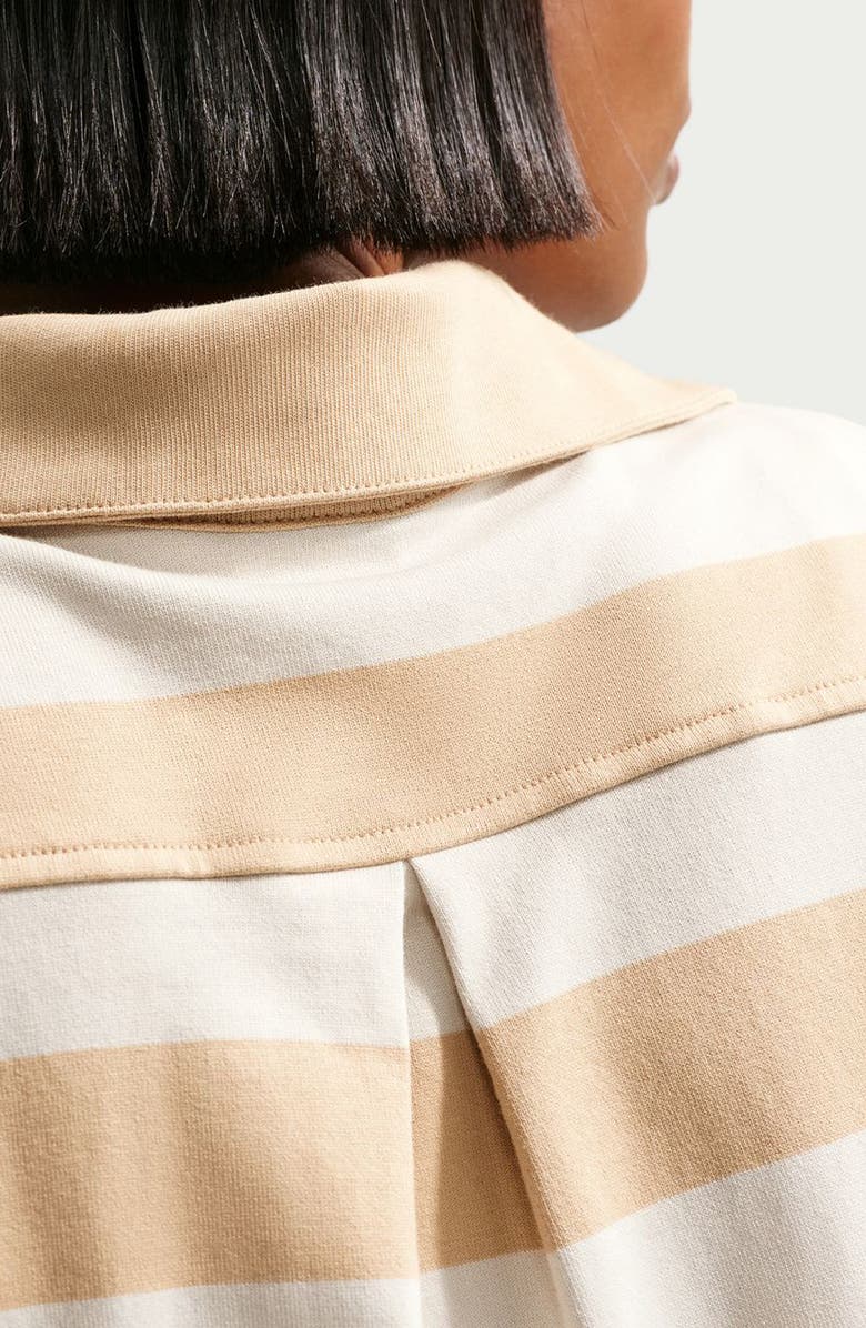 Nike Sportswear Prep Stripe Cotton Top, Alternate, color, Light Bone/Sail