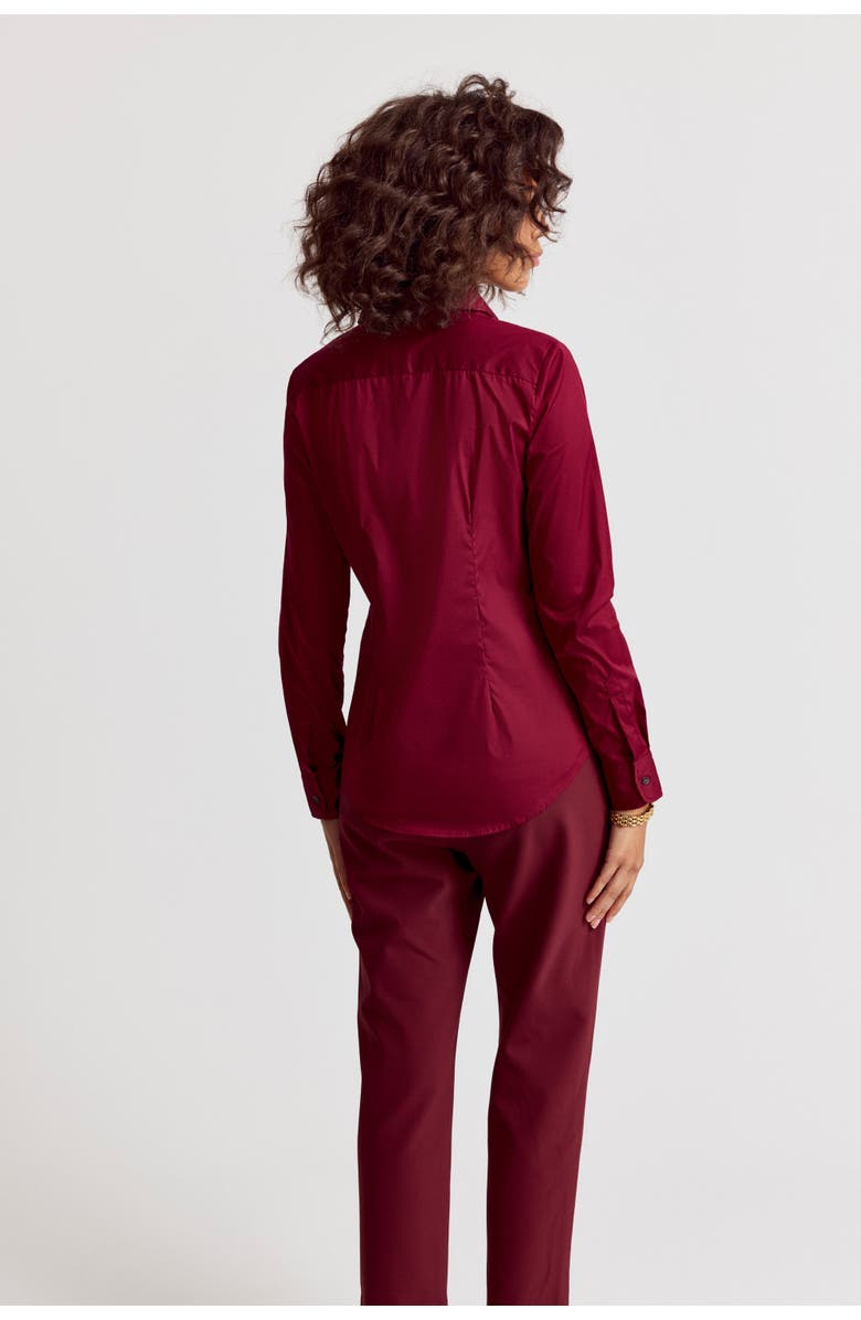 The Shirt by Rochelle Behrens The Icon Shirt, Alternate, color, Burgundy
