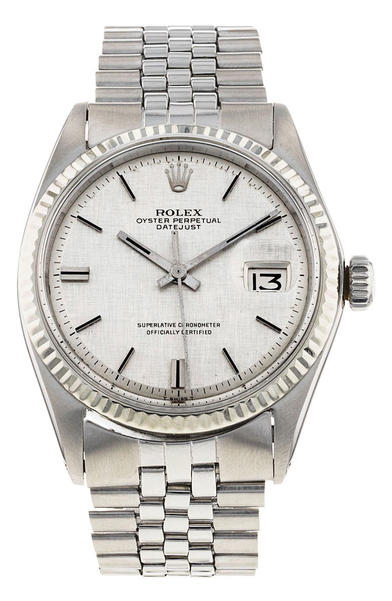 Watchfinder & Co. Rolex Preowned Datejust Bracelet Watch, 36mm, Main, color, 