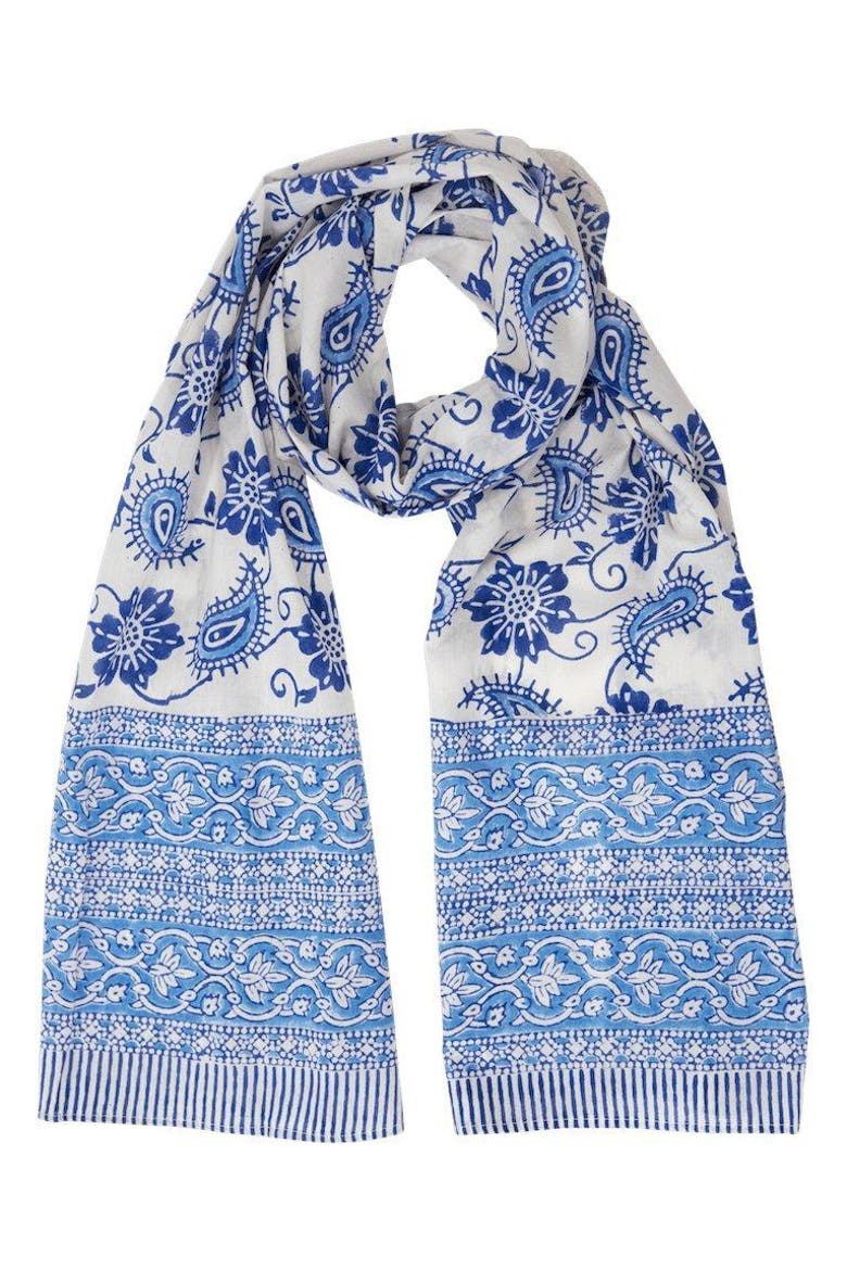 Mom's Favorite Blue Scarf, Alternate, color, Blue