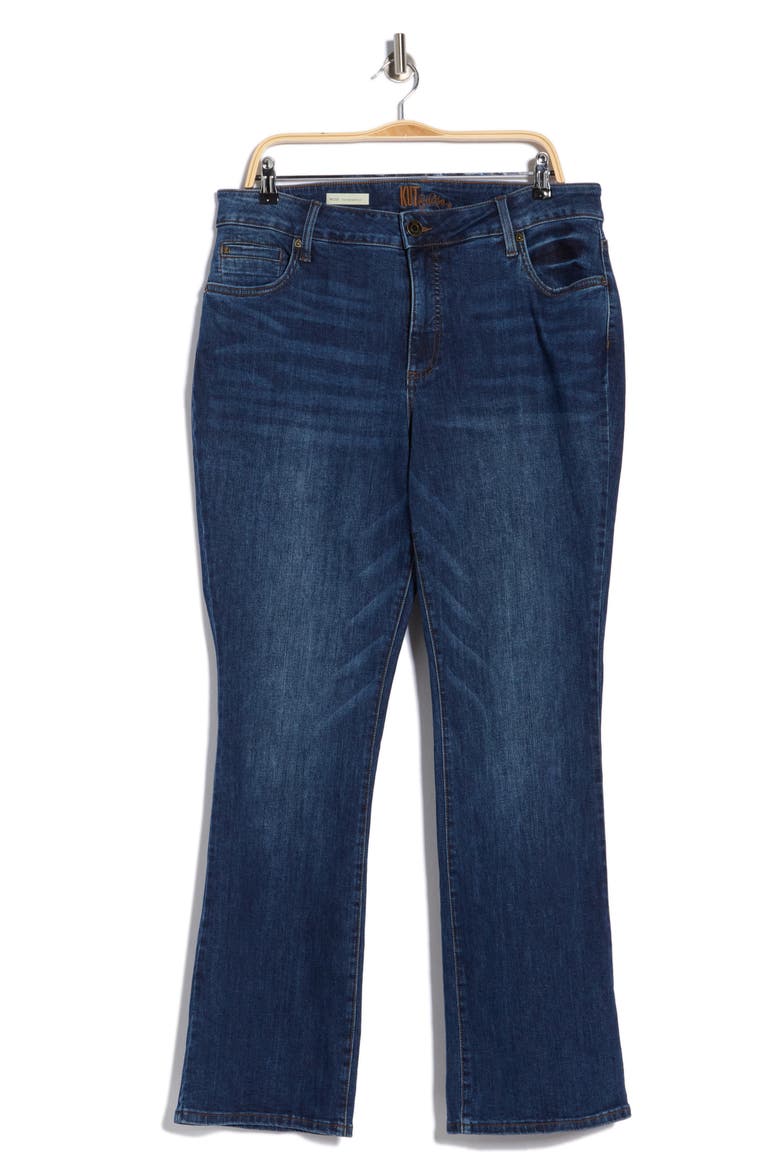 Nicole High Waist Bootcut Jeans, Main, color, BANEBERRY