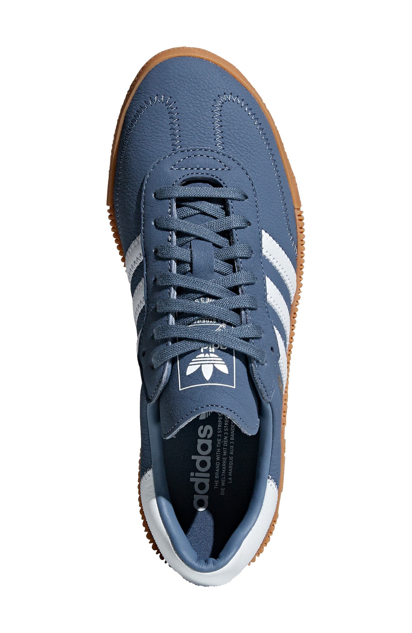 Samba Rose Sneaker, Alternate, color, RAW STEEL/ WHITE/ GUM