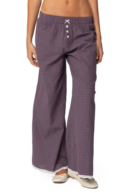 Dakota Plaid Pull-On Relaxed Fit Pants