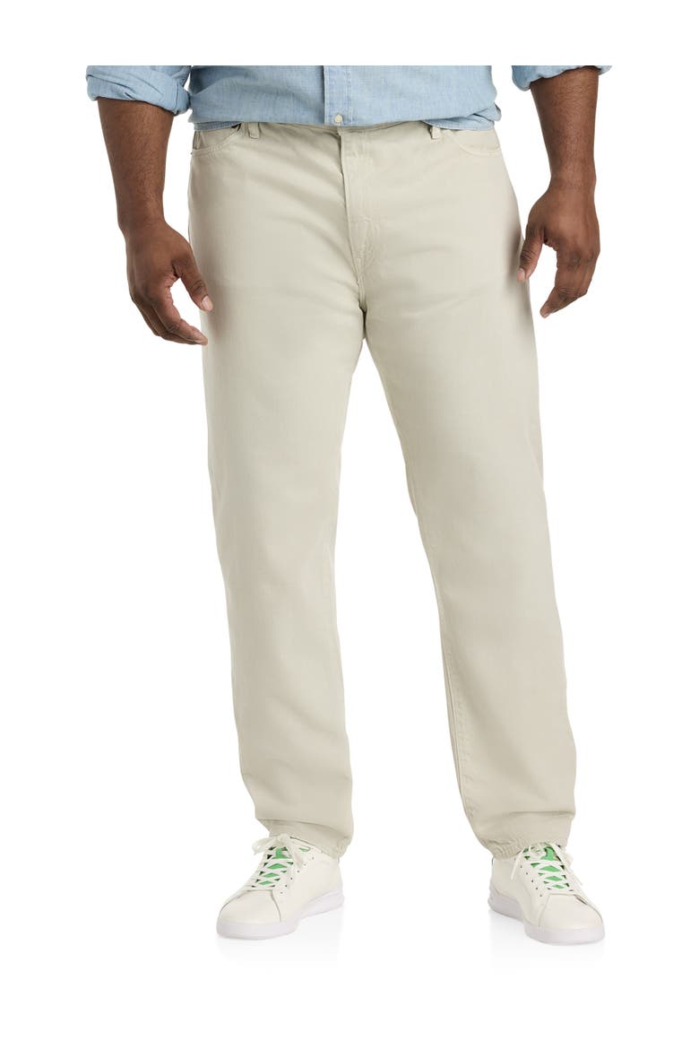 Big & Tall Straight-Fit Stretch Jeans, Main, color, STONEWARE GREY