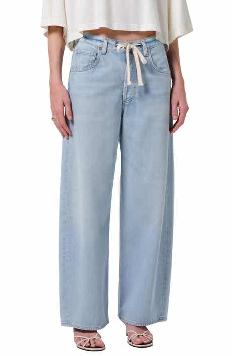 Citizens of Humanity Brynn Drawstring Waist Wide Leg Jeans