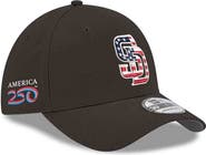 New Era Men's New Era Black San Diego Padres America 250 39THIRTY Flex Hat