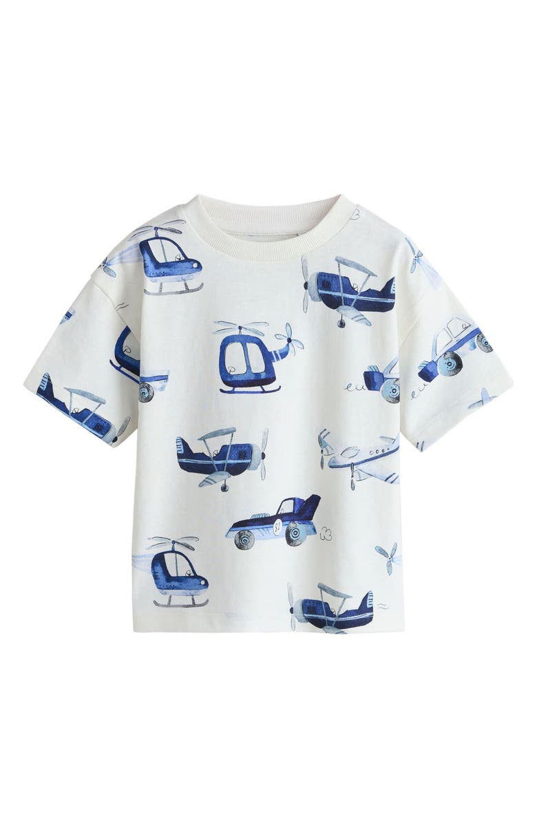 NEXT Kids' Assorted 3-Pack Cotton T-Shirts, Alternate, color, Blue