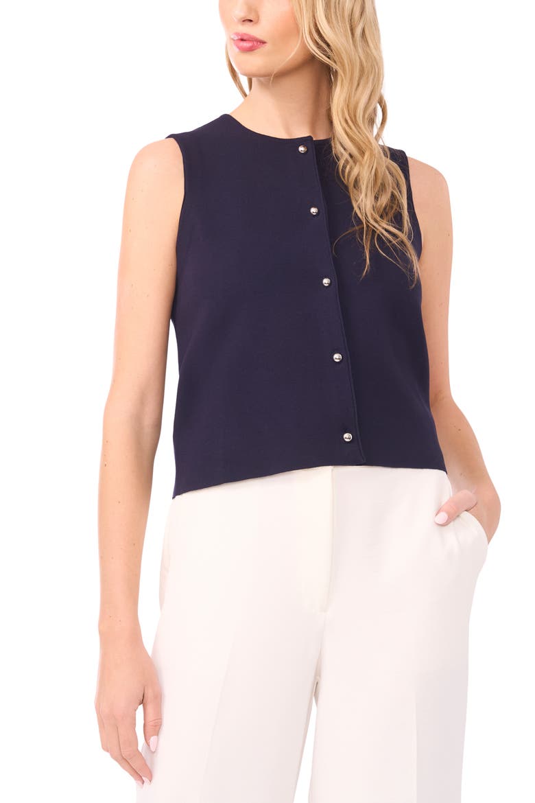 Knit Vest, Main, color, BARITONE BLUE