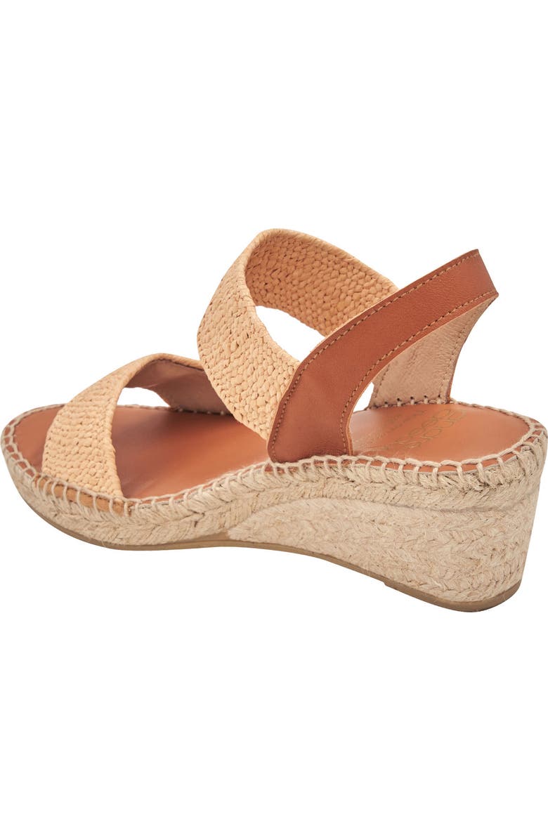 André Assous Aviana Raffia Wedge Sandal, Alternate, color,
