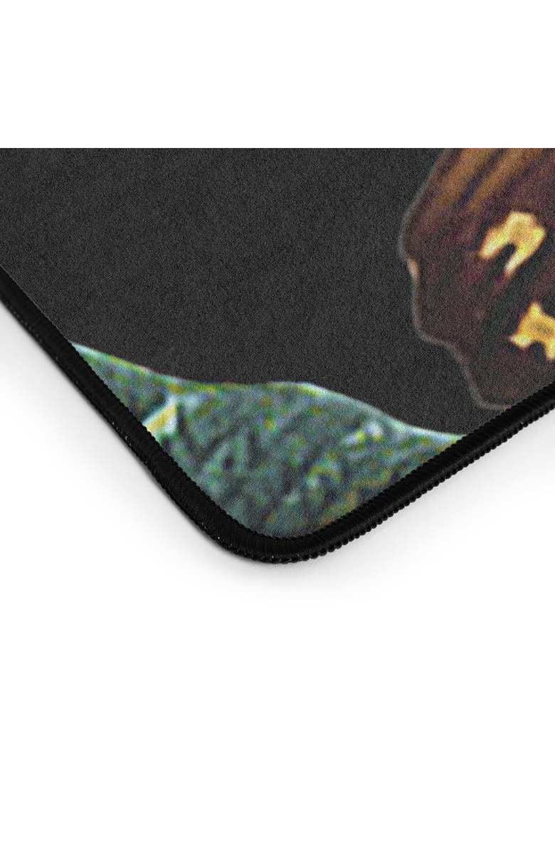 Deny Designs Floral Butterfly Print Desk Mat, Alternate, color, Black