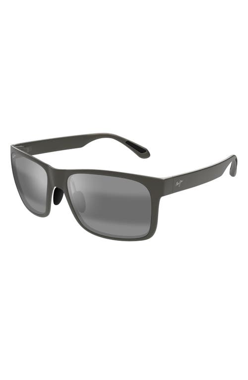 MAUI JIM MAUI JIM RED SANDS 59MM POLARIZEDPLUS2® SQUARE SUNGLASSES 