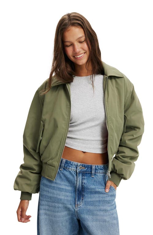 Cotton On Toby Bomber Jacket In Green
