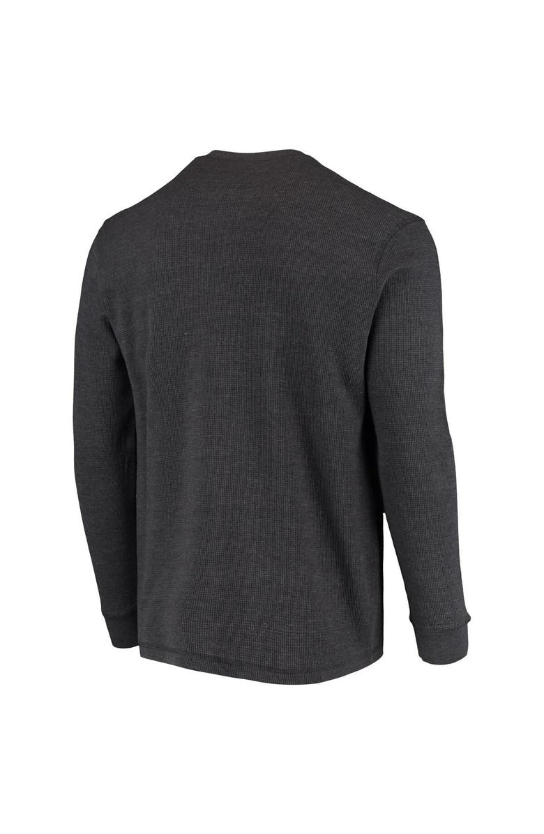 DUNBROOKE Men's Dunbrooke Charcoal Philadelphia Eagles Logo Maverick Thermal Henley Long Sleeve T-Shirt, Alternate, color, Charcoal