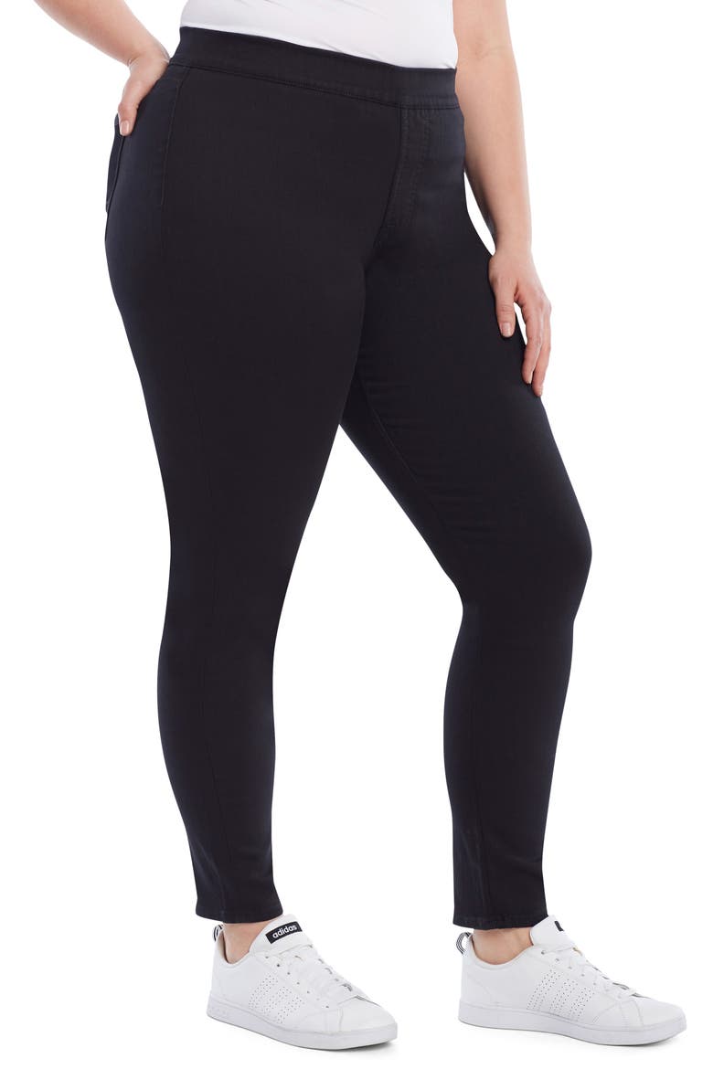 Pull-On Skinny Jeans, Alternate, color, CLASSIC BLACK