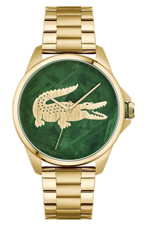 Lacoste Le Croc Bracelet Watch, 43mm In Gold
