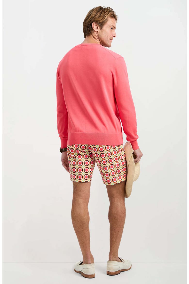 Divino V-Neck Sweater, Alternate, color, Corso Coral