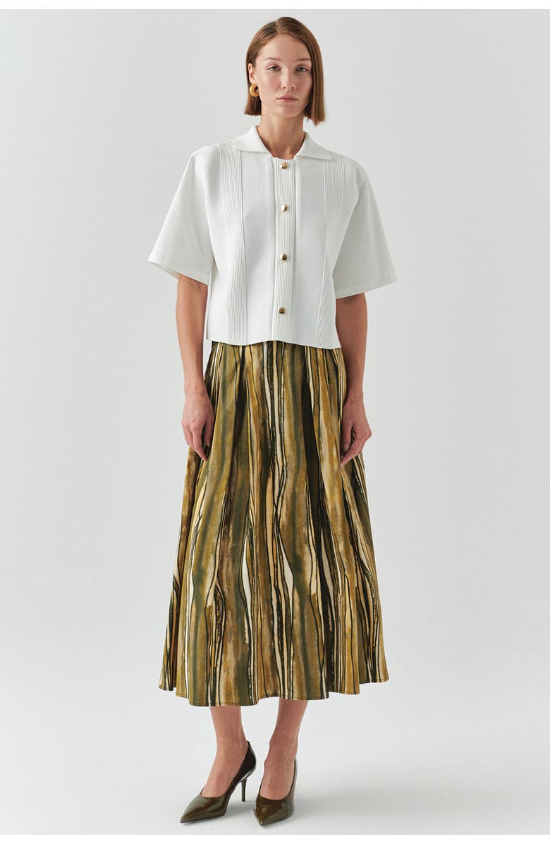 Exquise Marilyn Short Sleeve Poplin Shirt, Alternate, color, Ecru