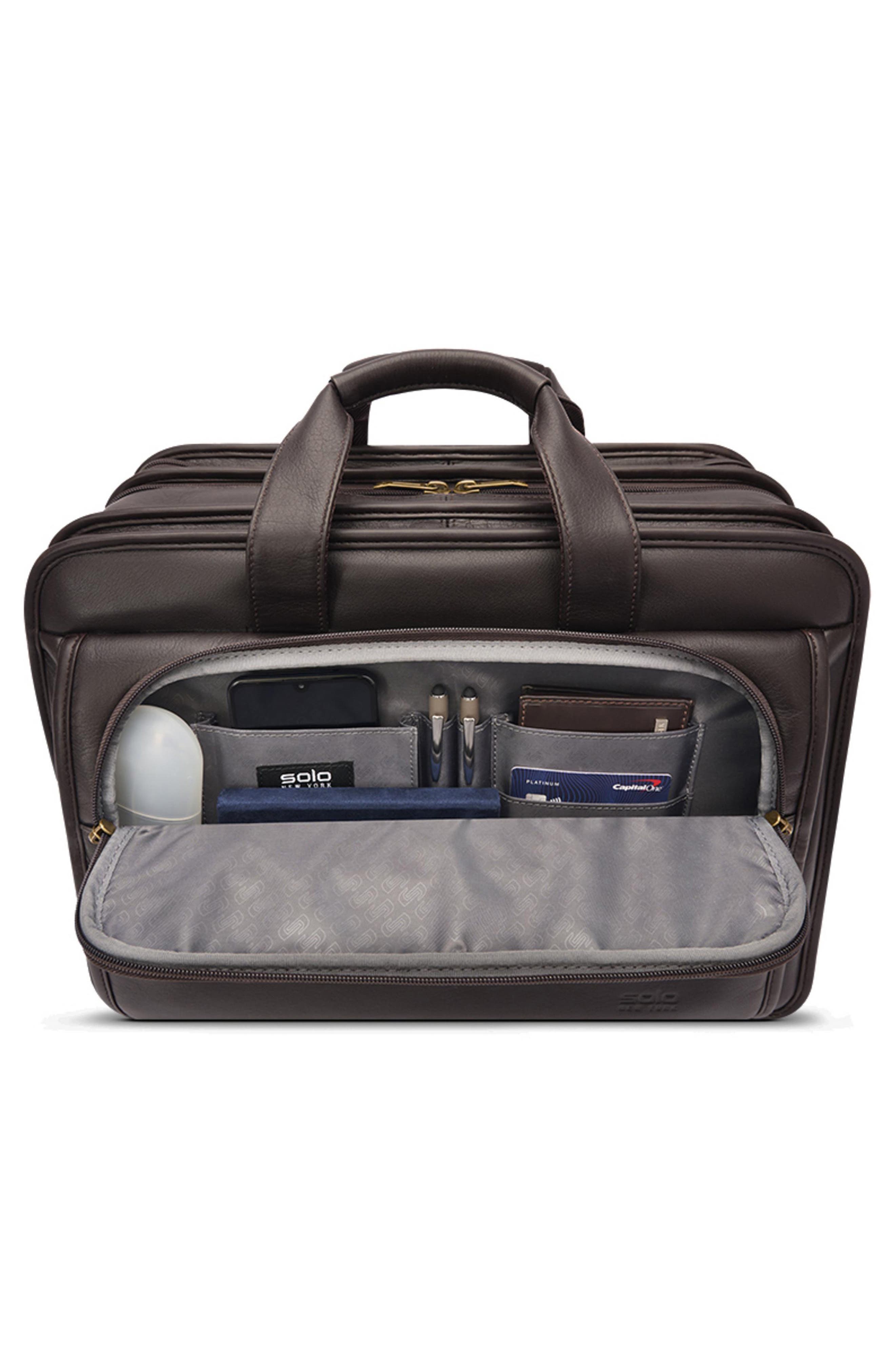 SOLO NEW YORK Midtown Classic Leather Briefcase, Alternate, color, 