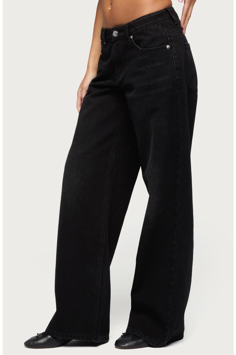Raelynn Low Rise Baggy Jeans, Alternate, color, DENIM-BLACK