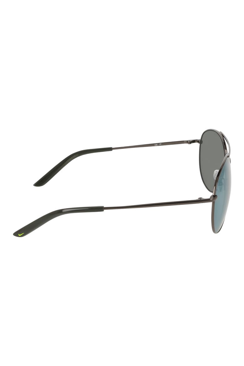 Chance 61mm Mirrored Aviator Sunglasses, Alternate, color, SATIN GUNMETAL / YELLOW MIRROR