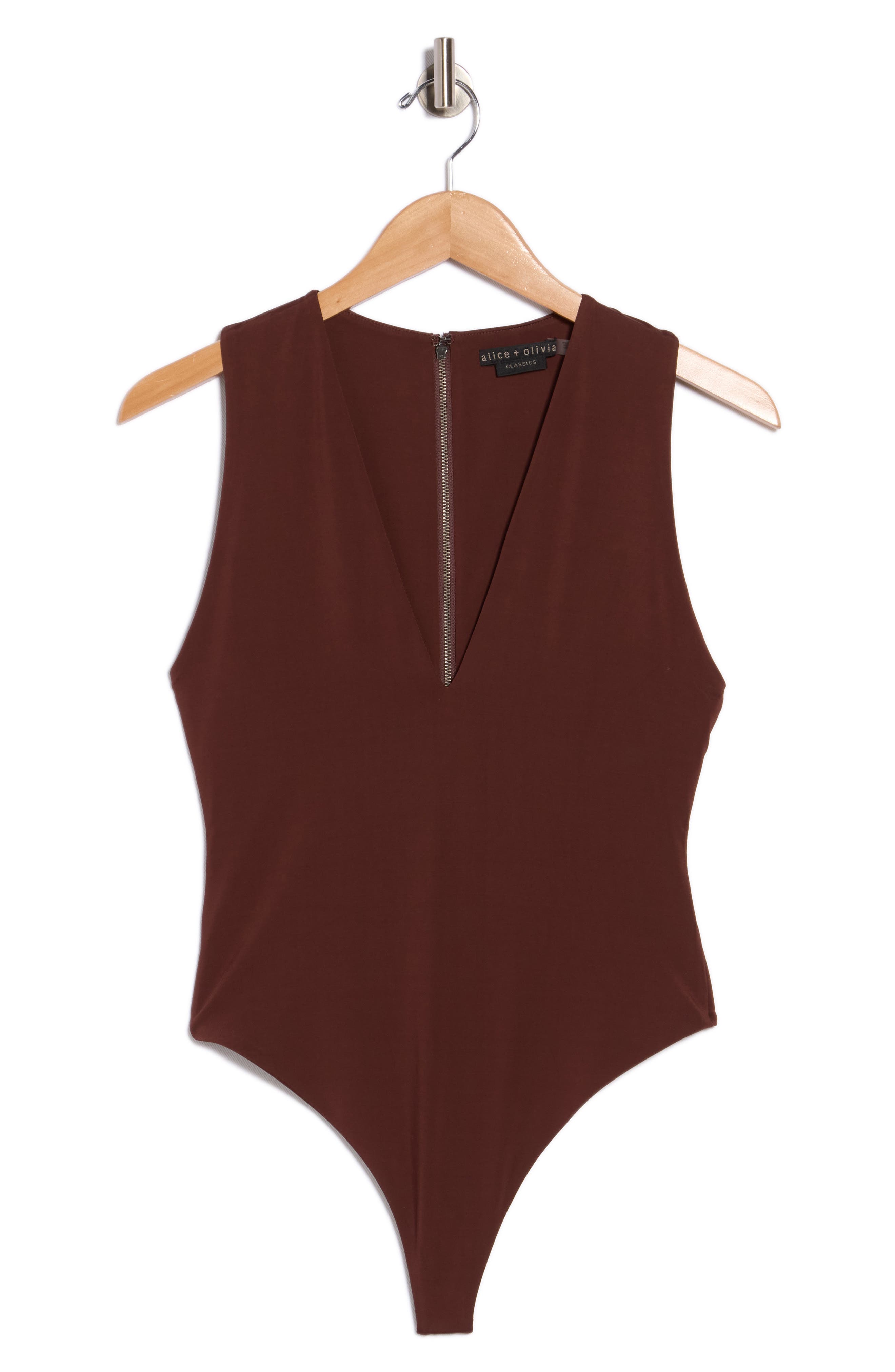 Alice + Olivia Olea V-Neck Bodysuit