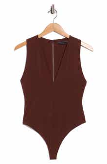 Alice + Olivia Olea V-Neck Bodysuit