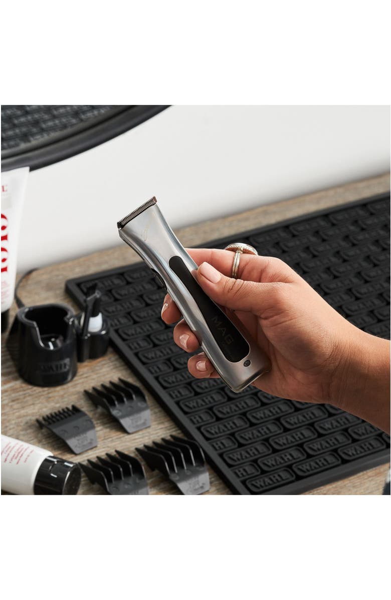 Wahl Professional Sterling Mag Trimmer - Barber-Quality Electric Cordless Hair Trimmer with Rotary Motor and Lithium-Ion Battery, Alternate, color, Metallic Silver