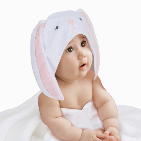 Baby/Infant Luxury Cotton Terry Bunny Hooded Bath Towel