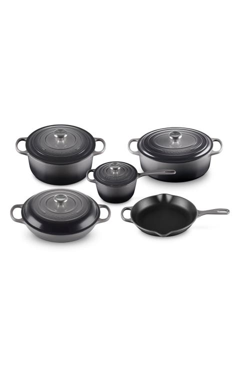 Signature 9-Piece Enameled Cast Iron Set
