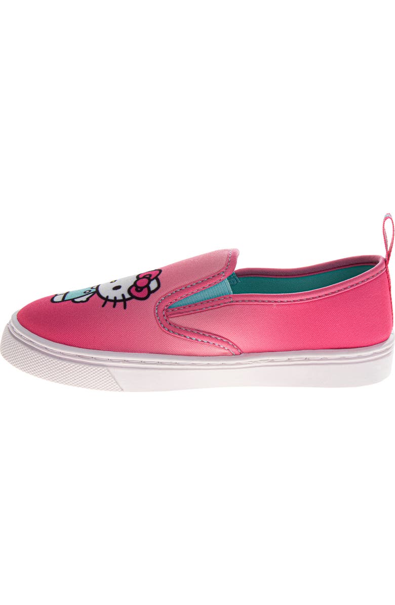 Hello Kitty Adorable Girls' Slip-On Sneakers, Alternate, color, Pink