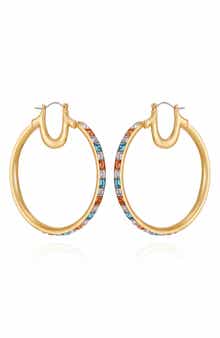 Crystal Hoop Earrings