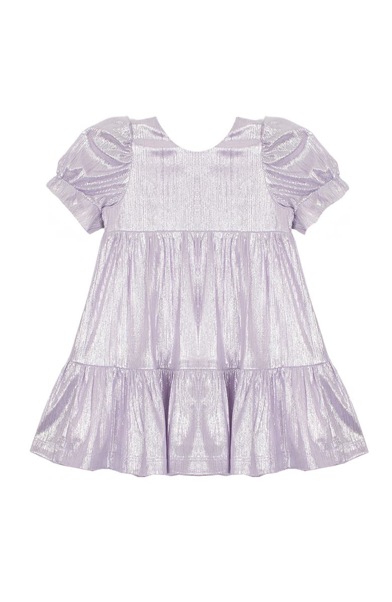Isobella & Chloe Sabrina Glimmer Dress, Main, color, Purple