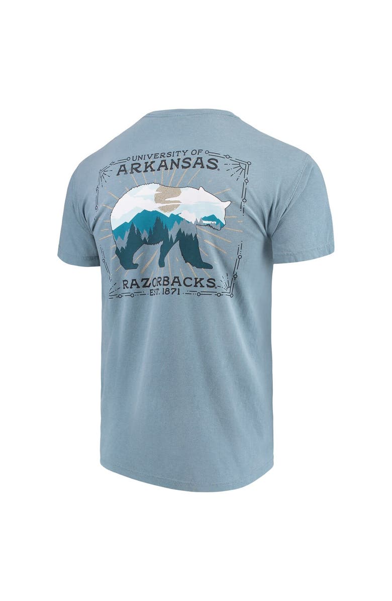 IMAGE ONE Men's Blue Arkansas Razorbacks State Scenery Comfort Colors T-Shirt, Alternate, color,