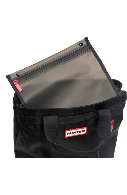 Hunter Hybrid Convertible Tote Bag In Other Black