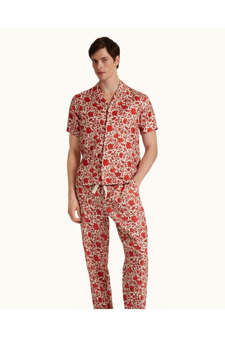 Maitan Relaxed-Fit Shirt, Main, color, Summer Red/White Sand