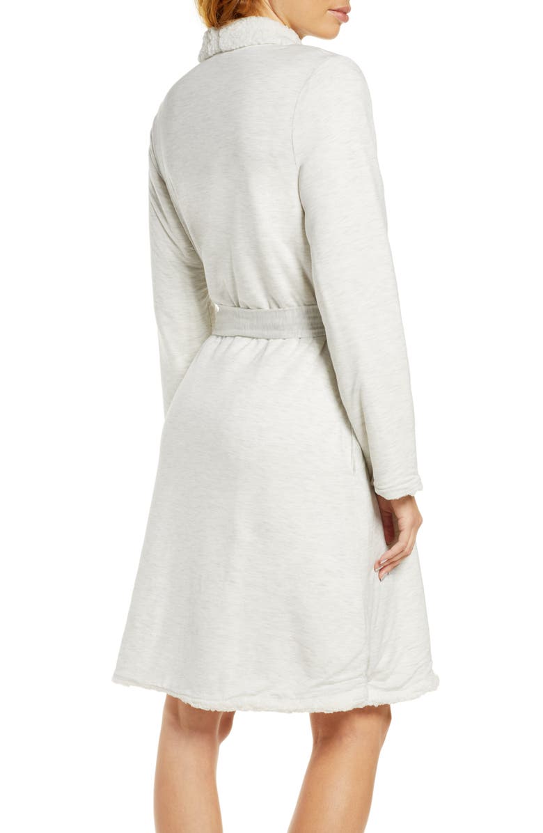 Eberjey Alpine Chic Faux Shearling Trim Robe, Alternate, color,