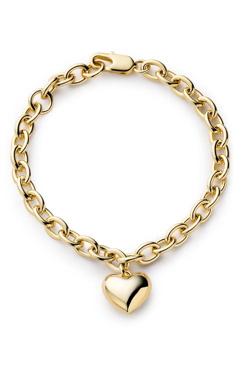 Heart Pendant Bracelet
